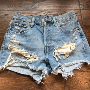 Levi 501 denim shorts